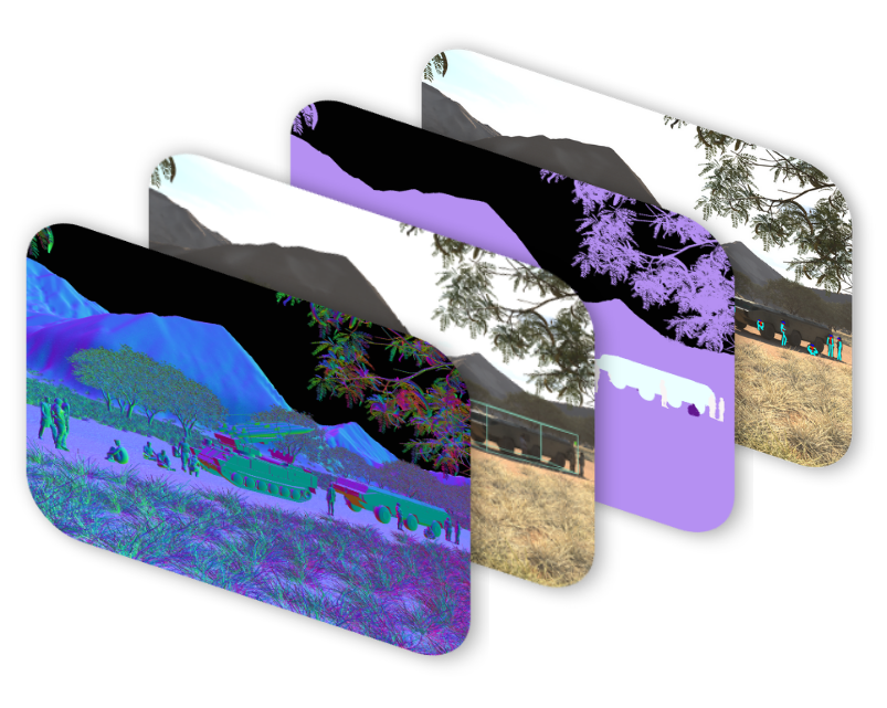 labels stack – AI Verse synthetic image dataset for computer vision training | AI Verse